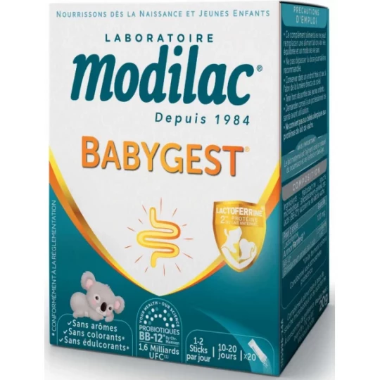 Modilac Babygest Sticks x 20