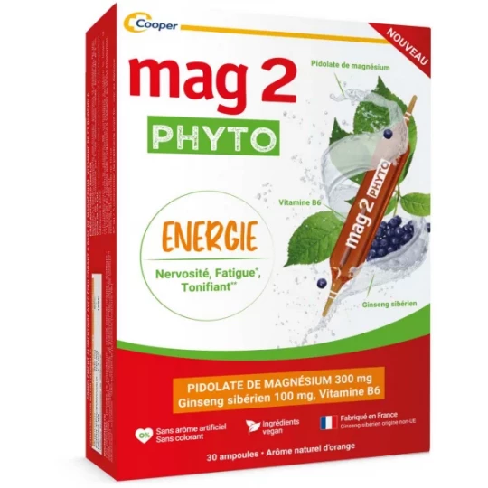 Mag 2 Phyto Énergie Ampoules x 30