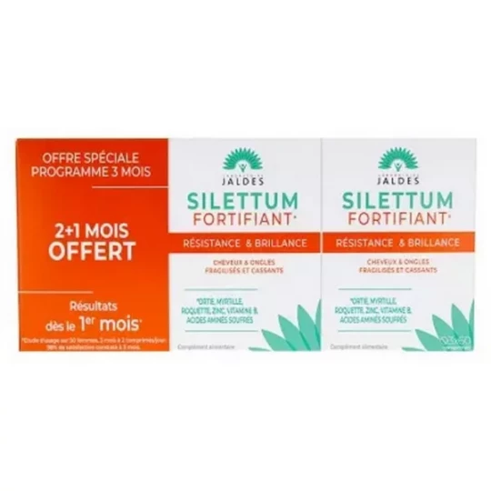 Silettum Fortifiant Offre Spéciale 2+1 Mois Offert Comprimés x 180