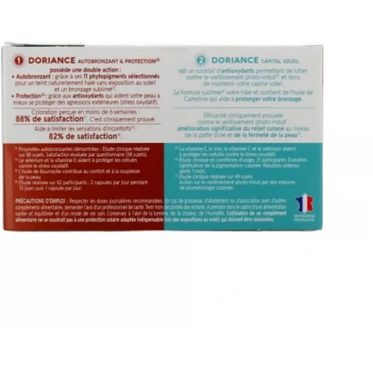 Naturactive Doriance Autobronzant & Protection Capsules x 30 + Capital Soleil Capsules x 60 - image 2