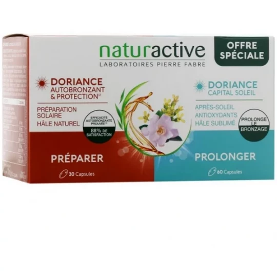 Naturactive Doriance Autobronzant & Protection Capsules x 30 + Capital Soleil Capsules x 60