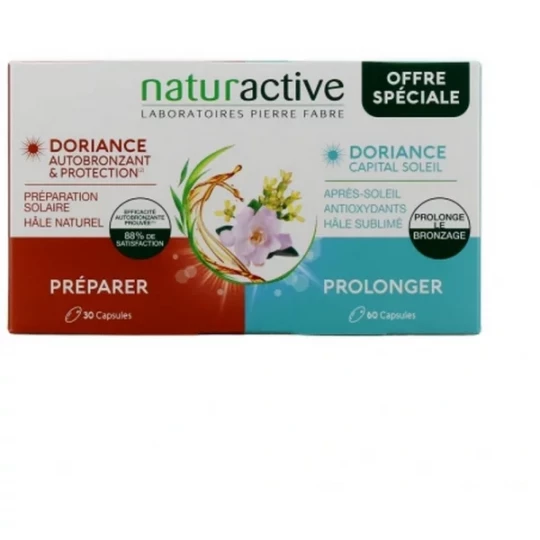 Naturactive Doriance Autobronzant & Protection Capsules x 30 + Capital Soleil Capsules x 60 - image 3
