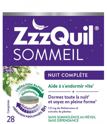 ZzzQuil Sommeil Nuit Complète Comprimés x 28
