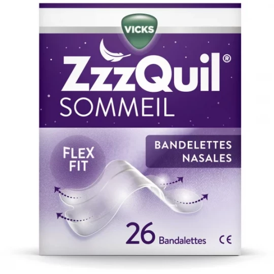 ZzzQuil Sommeil Bandelettes Nasales x 26