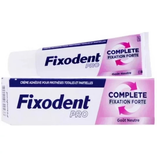 Fixodent Pro Complete Fixation Forte Arôme Neutre 47 g