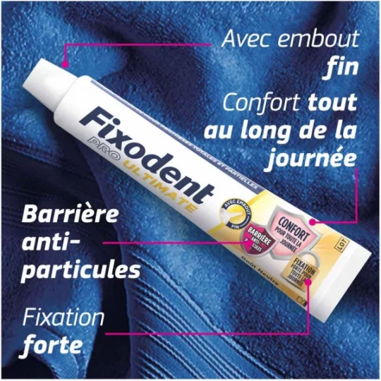 Fixodent Pro Ultimate Crème Adhésive Pour Prothèses Totales & Partielles - image 2