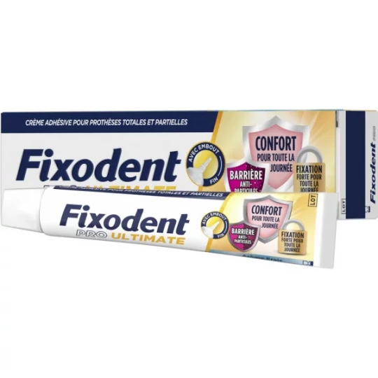 Fixodent Pro Ultimate Crème Adhésive Pour Prothèses Totales & Partielles