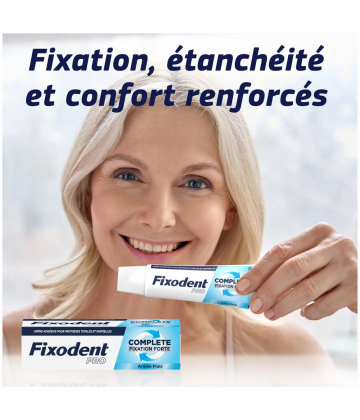 Fixodent Pro Complete Fixation Forte Arôme Frais