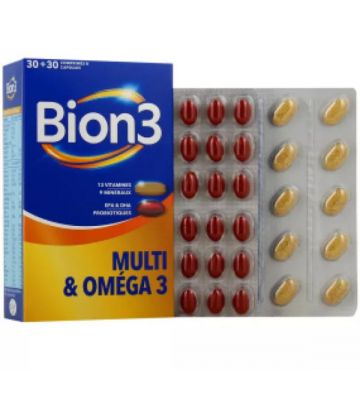 Bion 3 Multi & Oméga 3 Comprimés x 30 + Capsules x 30
