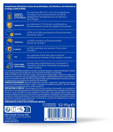 Bion 3 Multi & Oméga 3 Comprimés x 30 + Capsules x 30