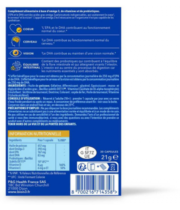 Bion 3 Oméga 3 Capsules x 30