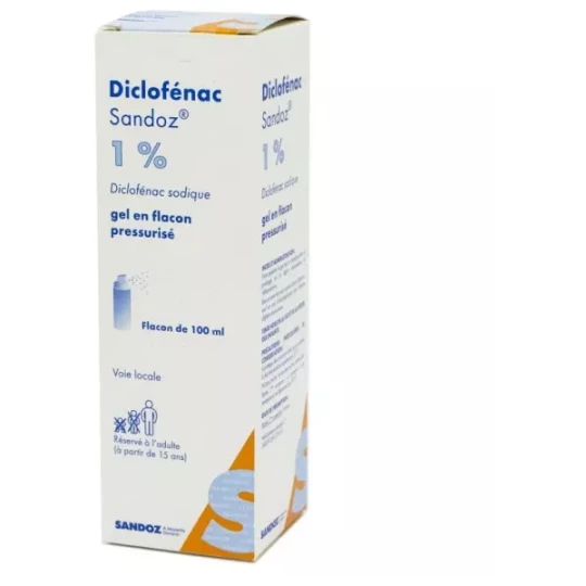 Sandoz Diclofénac 1% Gel Flacon Pressurisé 100 ml
