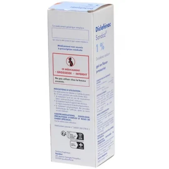 Sandoz Diclofénac 1% Gel Flacon Pressurisé 100 ml - image 2