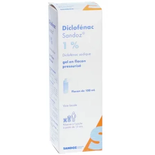 Sandoz Diclofénac 1% Gel Flacon Pressurisé 100 ml - image 3