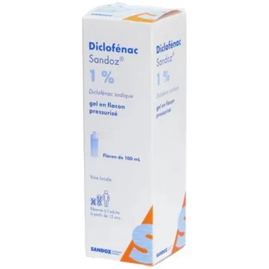 Sandoz Diclofénac 1% Gel Flacon Pressurisé 100 ml