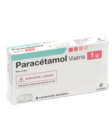 Paracétamol Viatris 1 g Comprimés x 8
