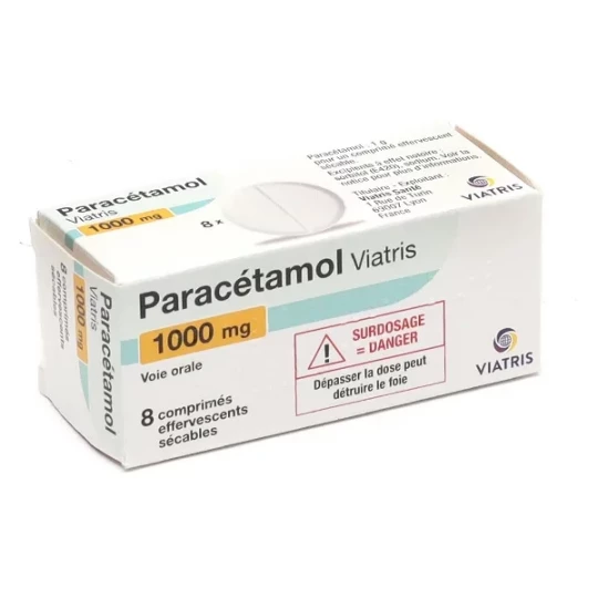 Paracétamol Viatris 1000 mg Comprimés Effervescents x 8