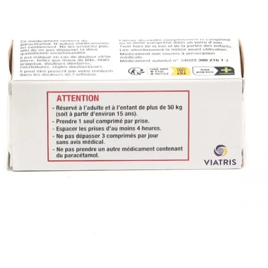 Paracétamol Viatris 1000 mg Comprimés Effervescents x 8
