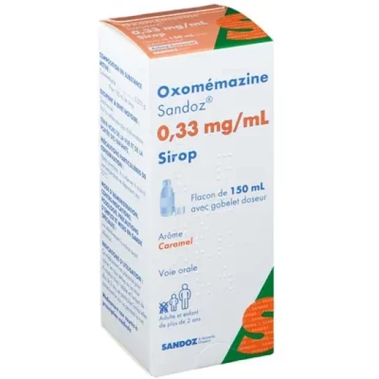 Sandoz Oxomémazine 0,33 mg/ml Sirop 150 ml