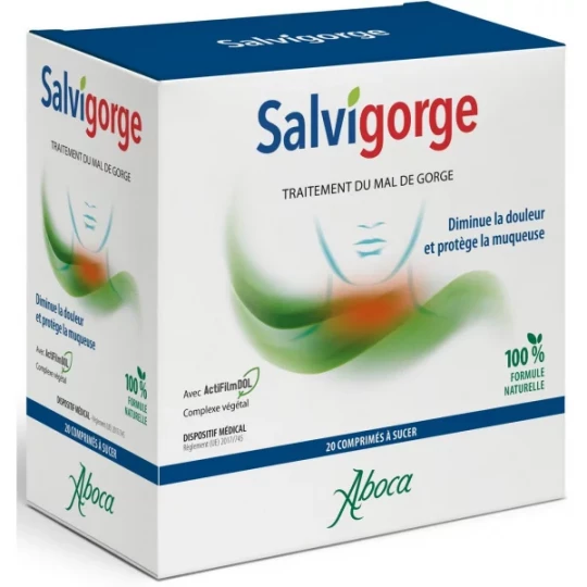 Aboca Salvigorge 2ACT Comprimés x 20