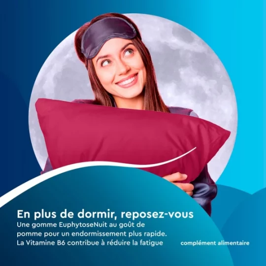 Euphytose Nuit Sommeil Mélatonine 1 mg Gommes Pomme x 30 - image 5