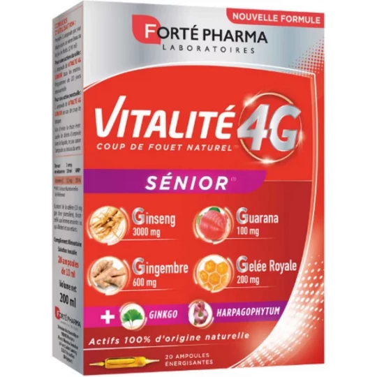 Forté Pharma Vitalité 4G Sénior Ampoules x 20