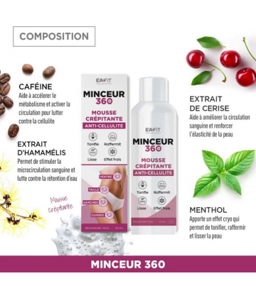 Eafit Minceur 360 Mousse Crépitante Anti-Cellulite 100 ml