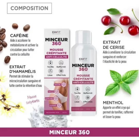Eafit Minceur 360 Mousse Crépitante Anti-Cellulite 100 ml - image 3