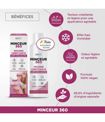 Eafit Minceur 360 Mousse Crépitante Anti-Cellulite 100 ml