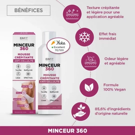 Eafit Minceur 360 Mousse Crépitante Anti-Cellulite 100 ml - image 4