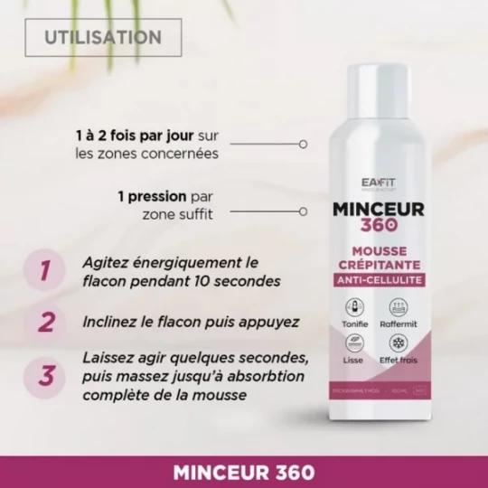 Eafit Minceur 360 Mousse Crépitante Anti-Cellulite 100 ml - image 5