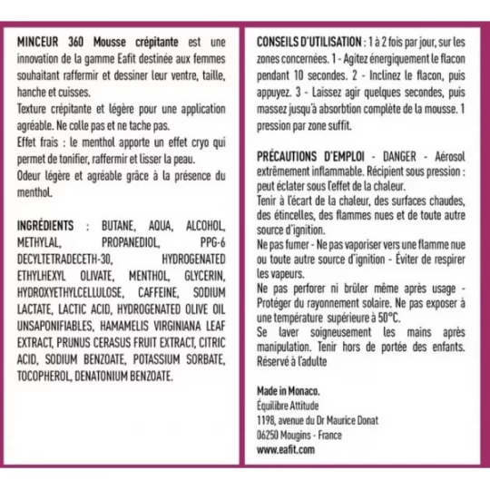 Eafit Minceur 360 Mousse Crépitante Anti-Cellulite 100 ml - image 6