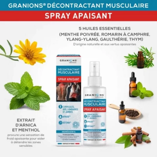 Granions Décontractant Musculaire Spray Apaisant 10 ml - image 3