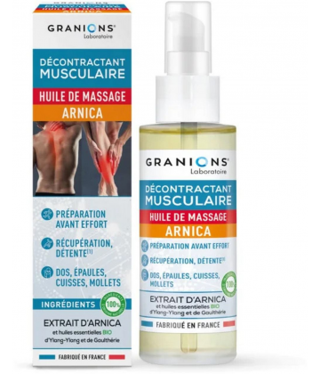 Granions Décontractant Musculaire Huile de Massage Arnica 100 ml
