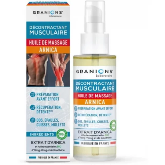 Granions Décontractant Musculaire Huile de Massage Arnica 100 ml
