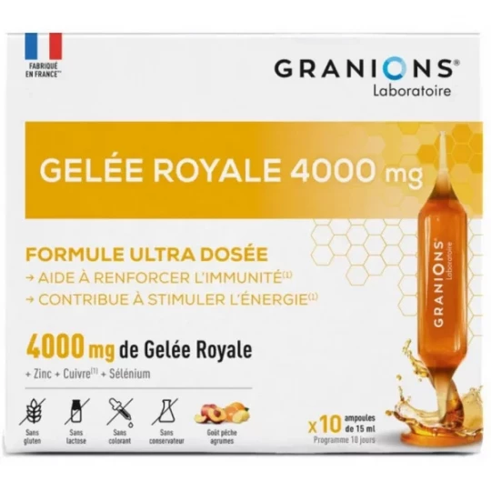 Granions Gelée Royale 4000 mg Ampoules x 10