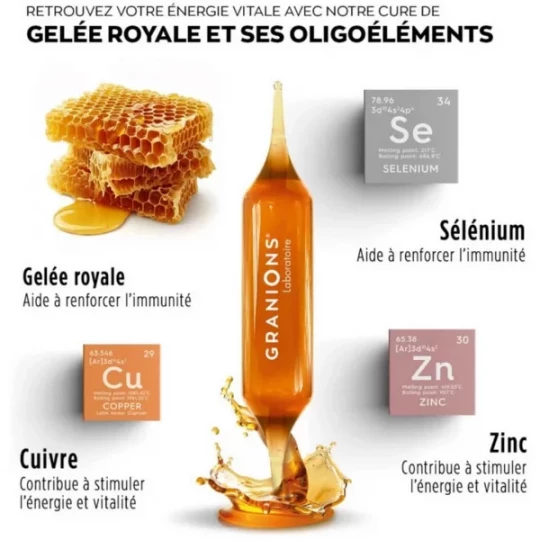 Granions Gelée Royale 4000 mg Ampoules x 10 - image 3