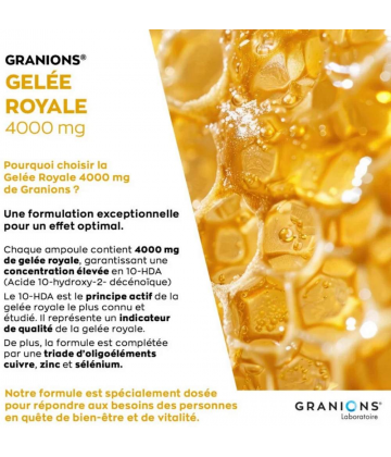 Granions Gelée Royale 4000 mg Ampoules x 10