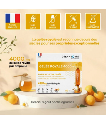 Granions Gelée Royale 4000 mg Ampoules x 10