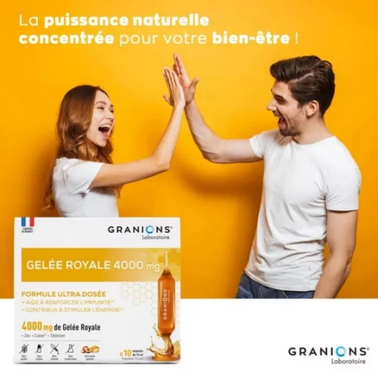 Granions Gelée Royale 4000 mg Ampoules x 10 - image 6