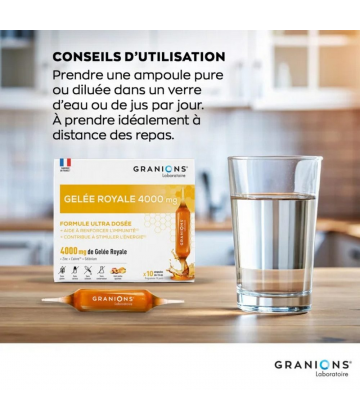 Granions Gelée Royale 4000 mg Ampoules x 10
