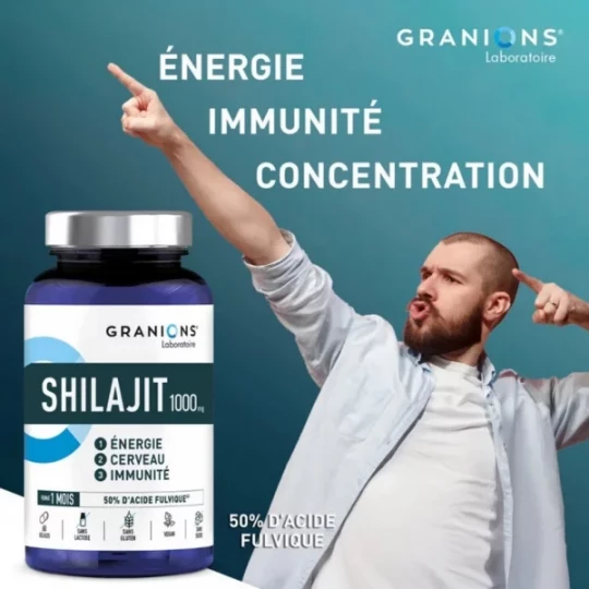 Granions Shilajit 1000 mg Gélules x 60 - image 5
