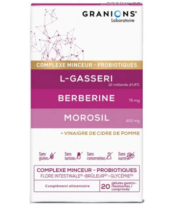 Granions Complexe Minceur ProBiotiques Gélules x 20 + Comprimés x 20