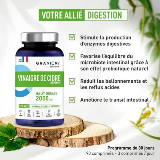 Granions Vinaigre de Cidre de Pomme Comprimés x 90 - image 2