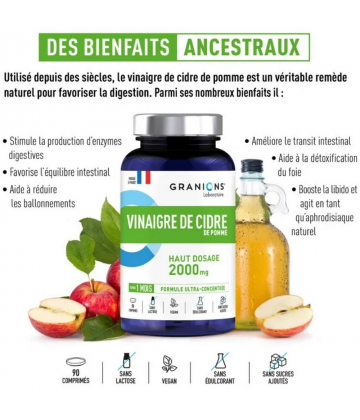 Granions Vinaigre de Cidre de Pomme Comprimés x 180