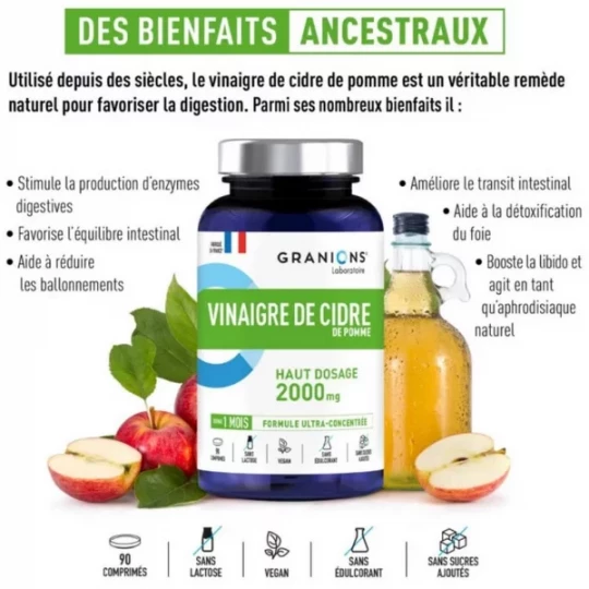 Granions Vinaigre de Cidre de Pomme Comprimés x 90 - image 3