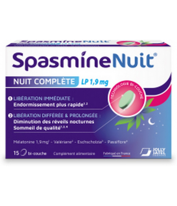 SpasmineNuit Nuit Complète Comprimés x 15