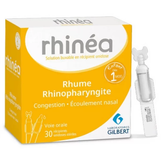 Boiron Rhinea Rhume Rhinopharyngite Unidose x 30