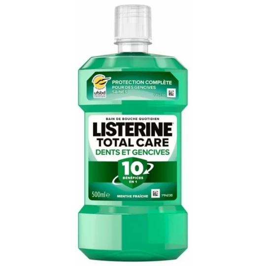 Listerine Bain Bouche Total Care Dents & Gencives 500 ml