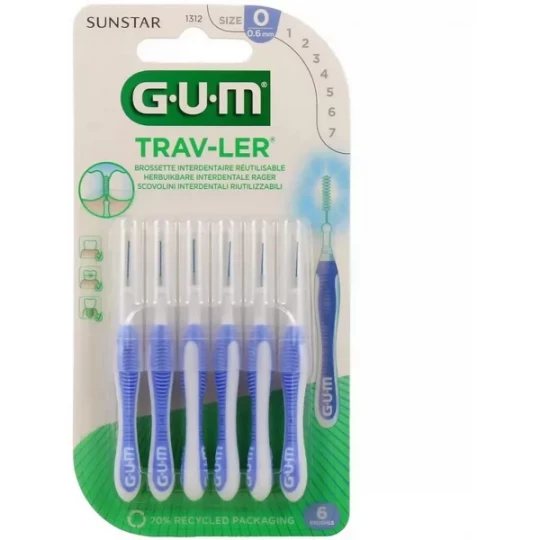 GUM Trav-ler Brossettes Interdentaires x 6 - image 3